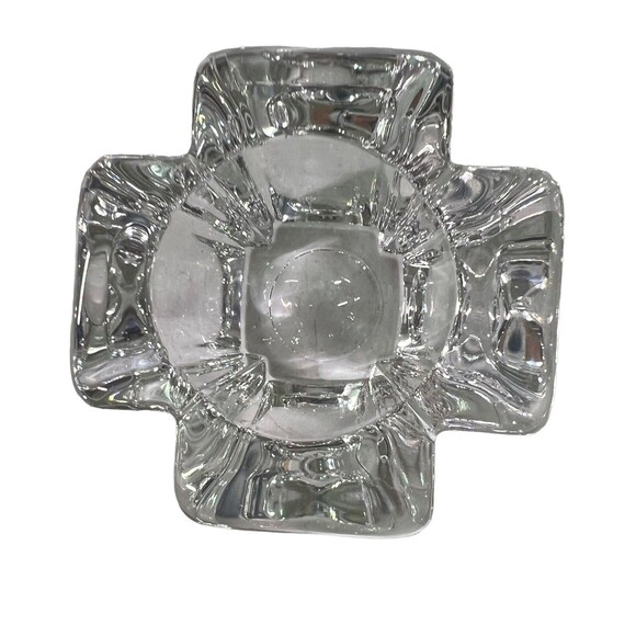 ORREFORS Sweden Crystal Max Cross Votive or Tea Light Candle Holder Anna Ehrner - Picture 7 of 11